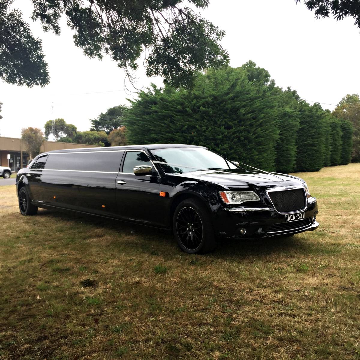 black chrysler wedding limo hire melbourne 12